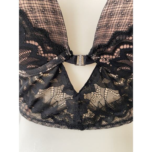 Adore Me Bra Floral Lace Push Up Padded Underwire Lingerie - Picture 2 of 10